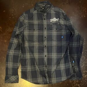 Kavu Sweetwater Brewery Plaid Button Up Size Medium